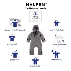 Walkoverall mit Reissverschluss sage