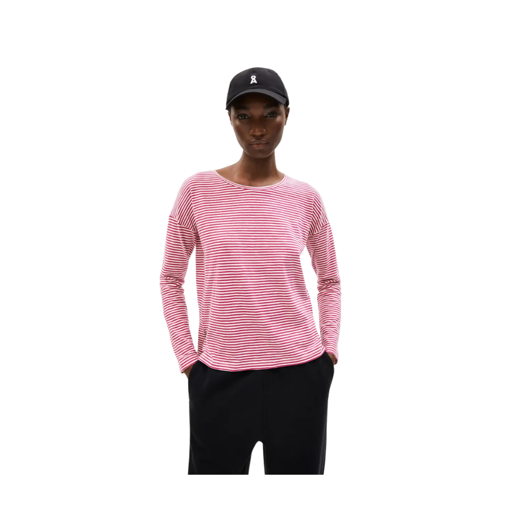 Longsleeve Sianaa pink aus Bio-Baumwolle für Frauen