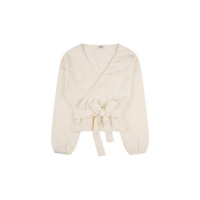Muslin Wrap Blouse ecru