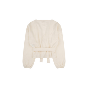 Muslin Wrap Blouse ecru