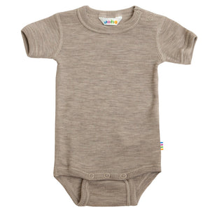 Body kurzarm aus Wolle & Seide