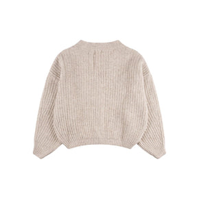 Organic Knit Cardigan salt