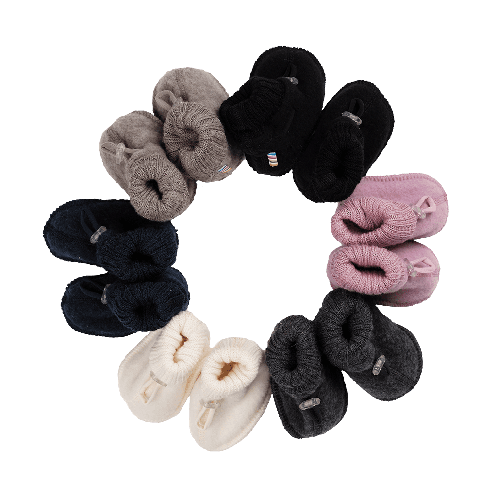 Baby shoes made of merino wool