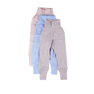 Hose mit Bund aus Wolle/Seide