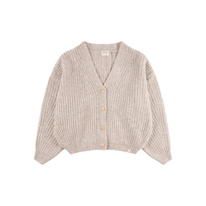 Organic Knit Cardigan salt