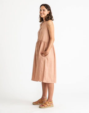 Gathered Dress rosewood