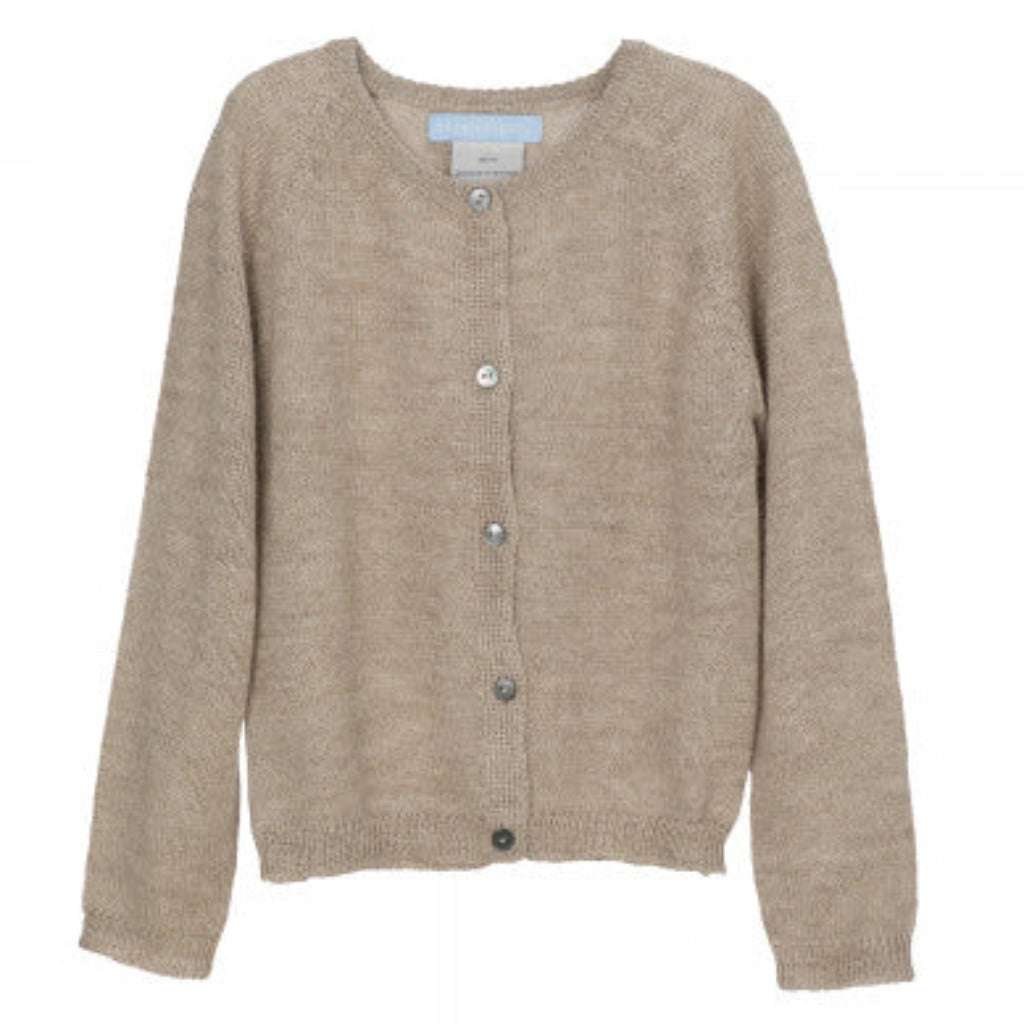 Wool-silk cardigan