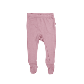 Leggings with feet in merino wool