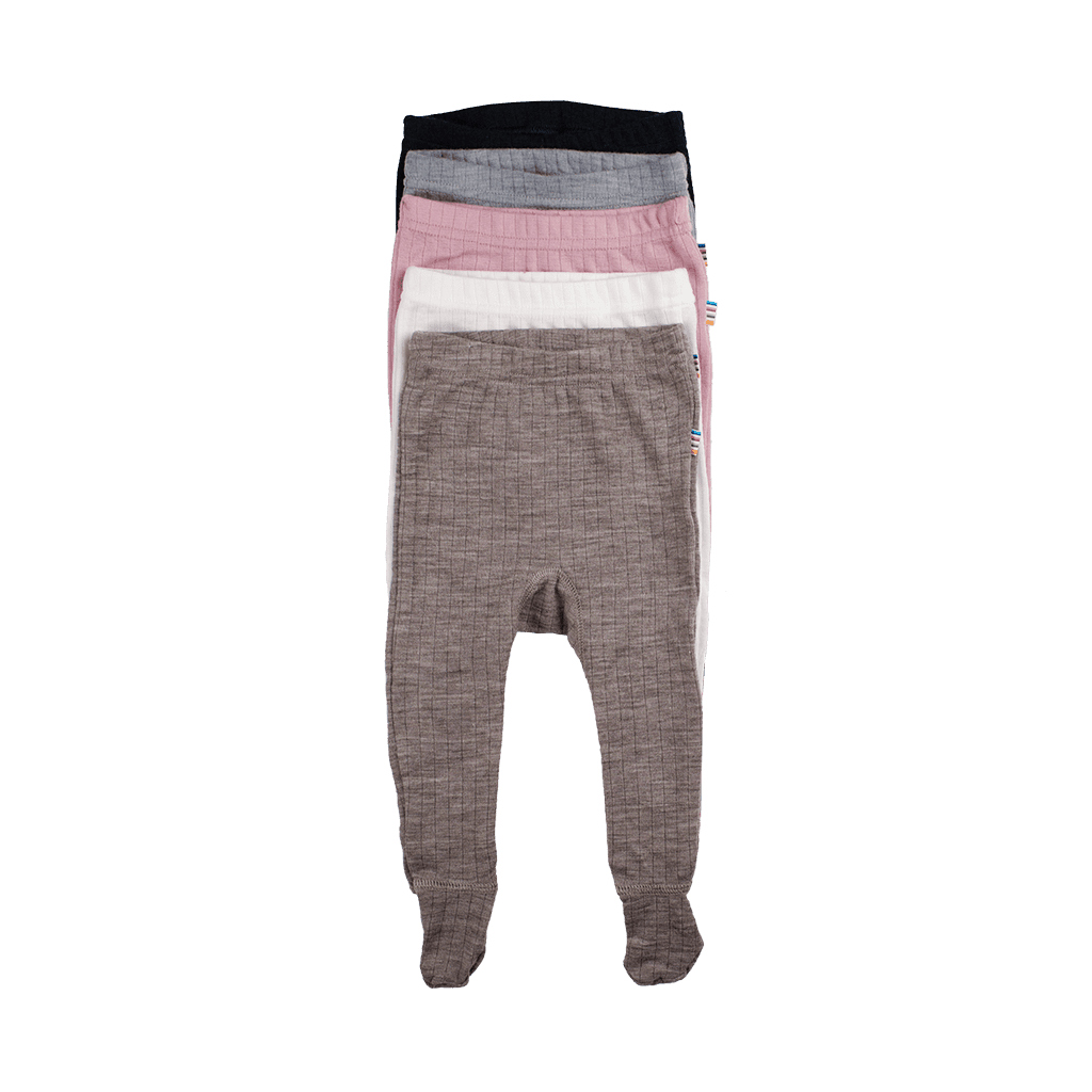 Leggings with feet in merino wool