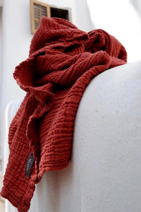 Tuch aus Baumwolle oxide red