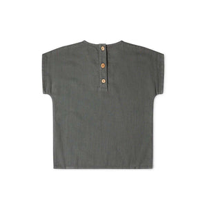 T-Shirt Arlo aus Leinen slate blue, 1-2Y