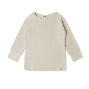 Long-sleeved shirt made from plant-dyed organic cotton