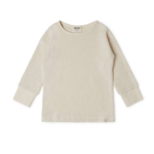 Long-sleeved shirt made from plant-dyed organic cotton