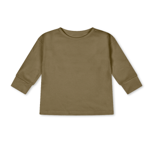 Long-sleeved shirt made from plant-dyed organic cotton