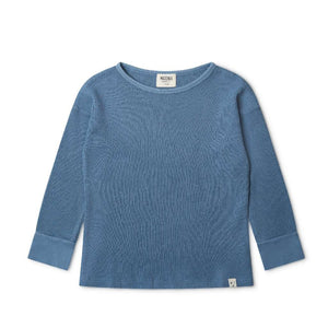 Long-sleeved shirt made from plant-dyed organic cotton