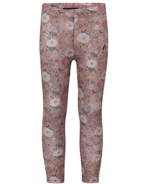 Kinderleggings coral singing in Rosé Blumenprint aus Biobaumwolle, 1-2Y, 3-4Y