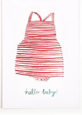 Postcard Hello Baby
