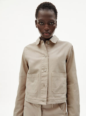 Overshirt Nelmaa aus Bio-Baumwoll Mix
