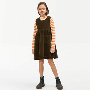 Belted Corduroy Dress moss