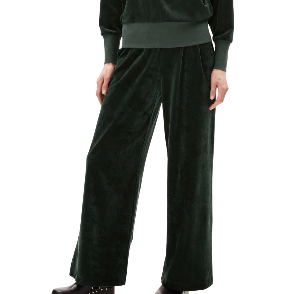 Stoffhose Juanaa carbon green