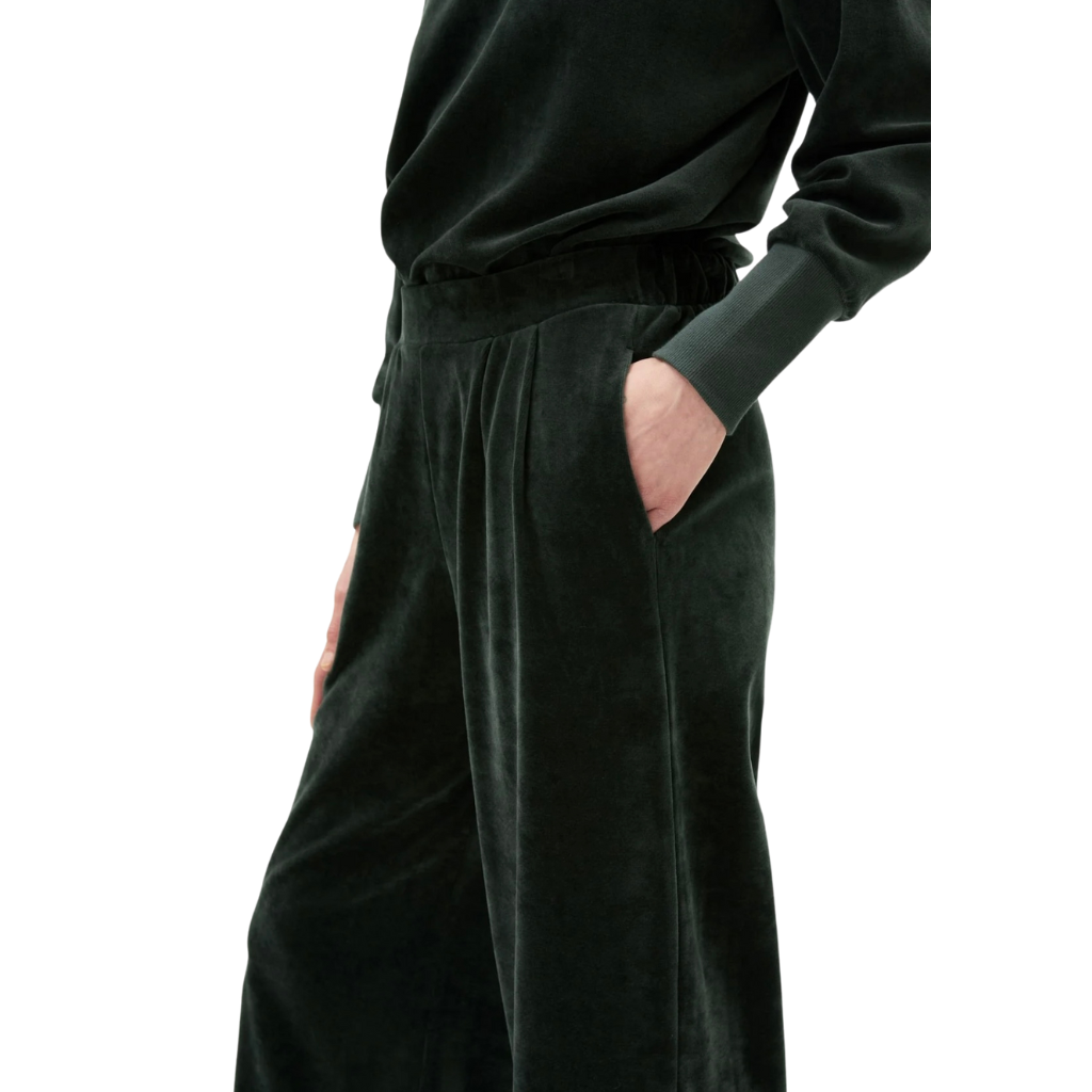 Stoffhose Juanaa carbon green