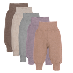 Hose mit hohem Bündchen aus Merinowolle