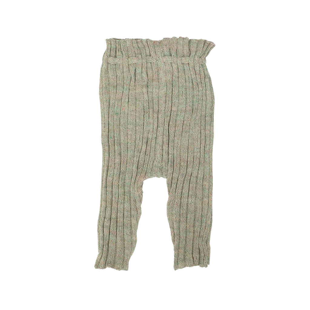 Strick-Leggings aus Alpakawolle light moss