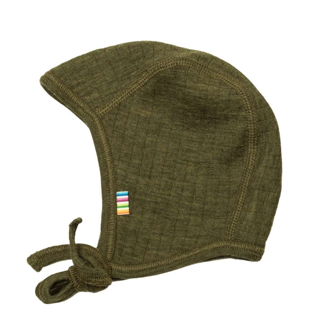 Mütze aus Merinowolle olive