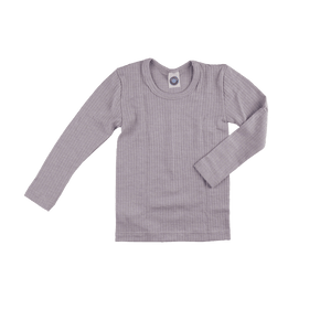 Langarmshirt aus Wolle/Seide