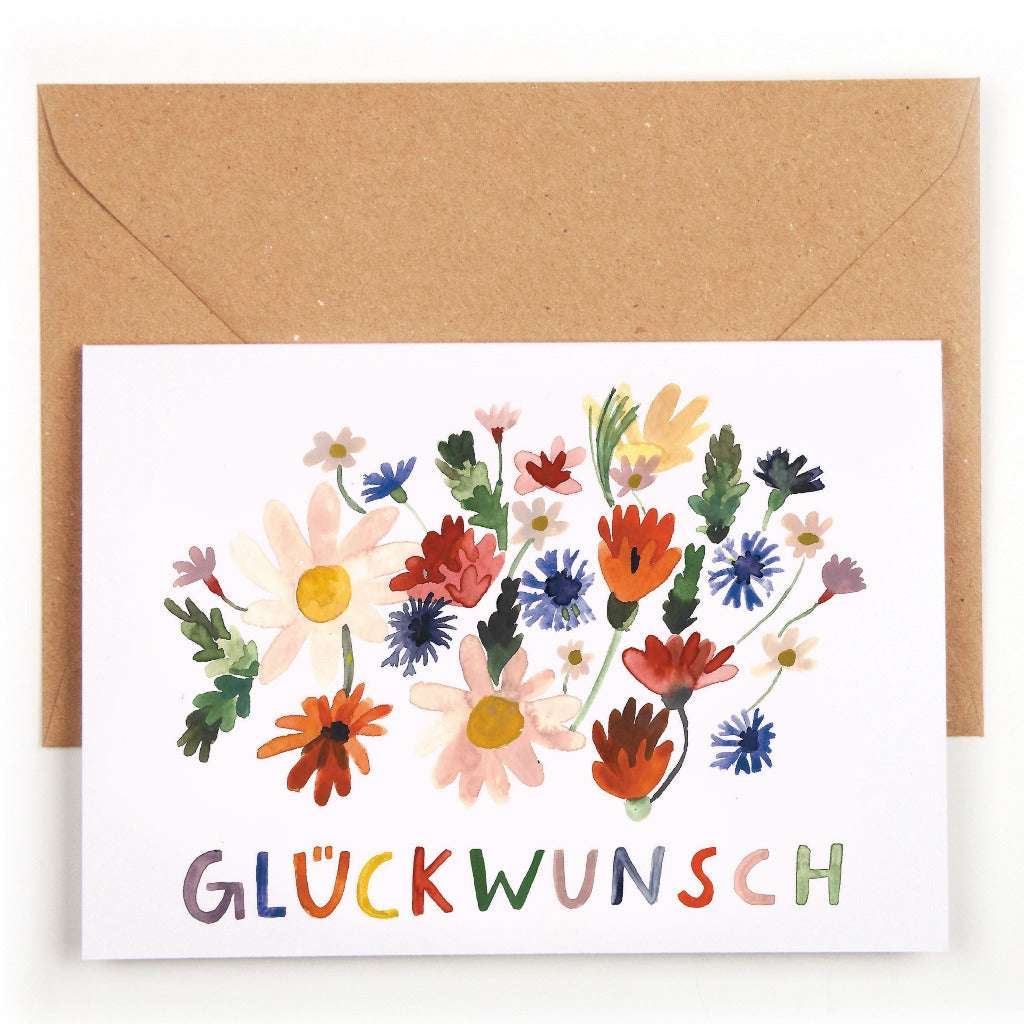 Klappkarte Glückwunsch