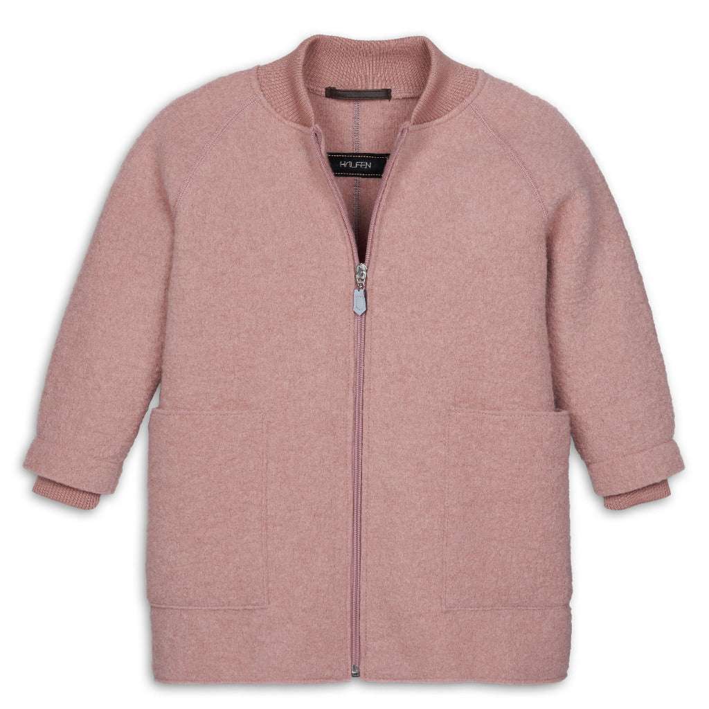 Woll-Walk Kindermantel blush