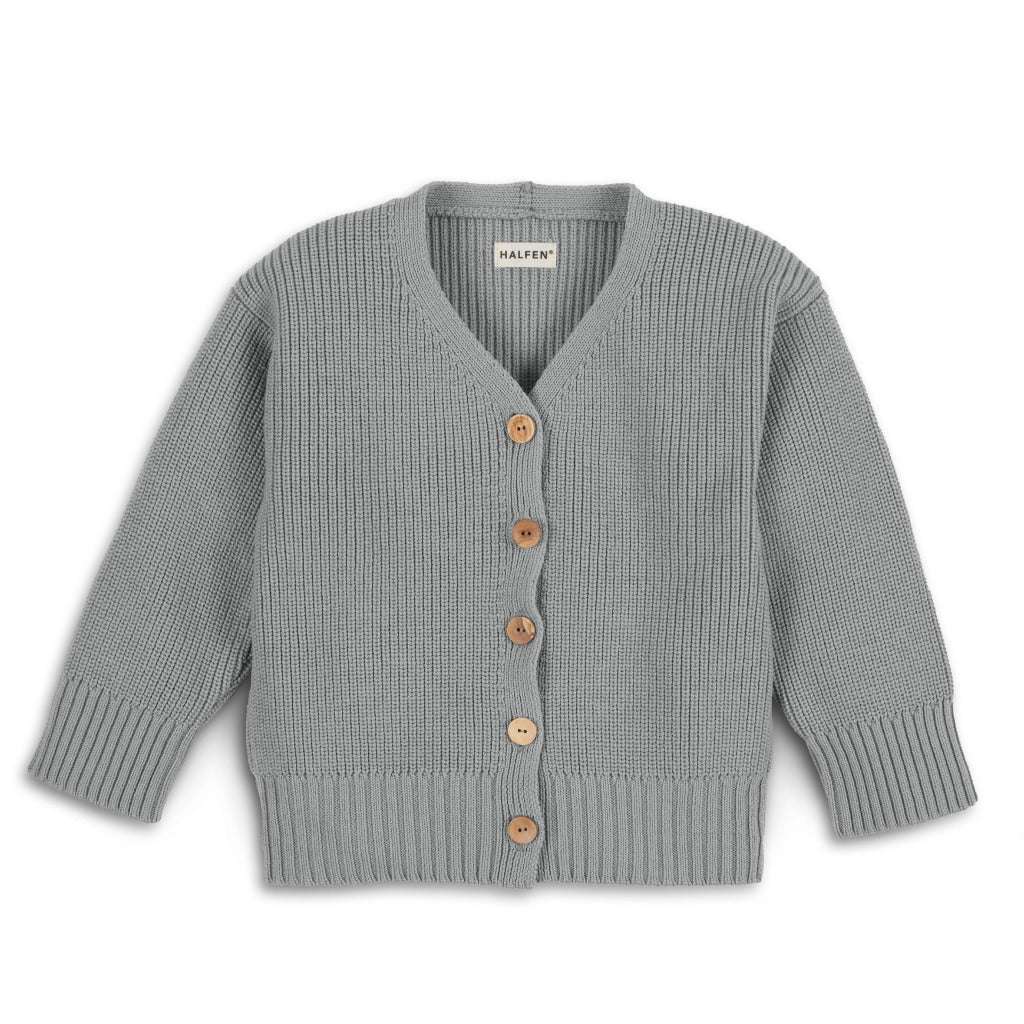 Wolle Strickjacke Grau Grobstrick Lang Strickjacke Grobstrick