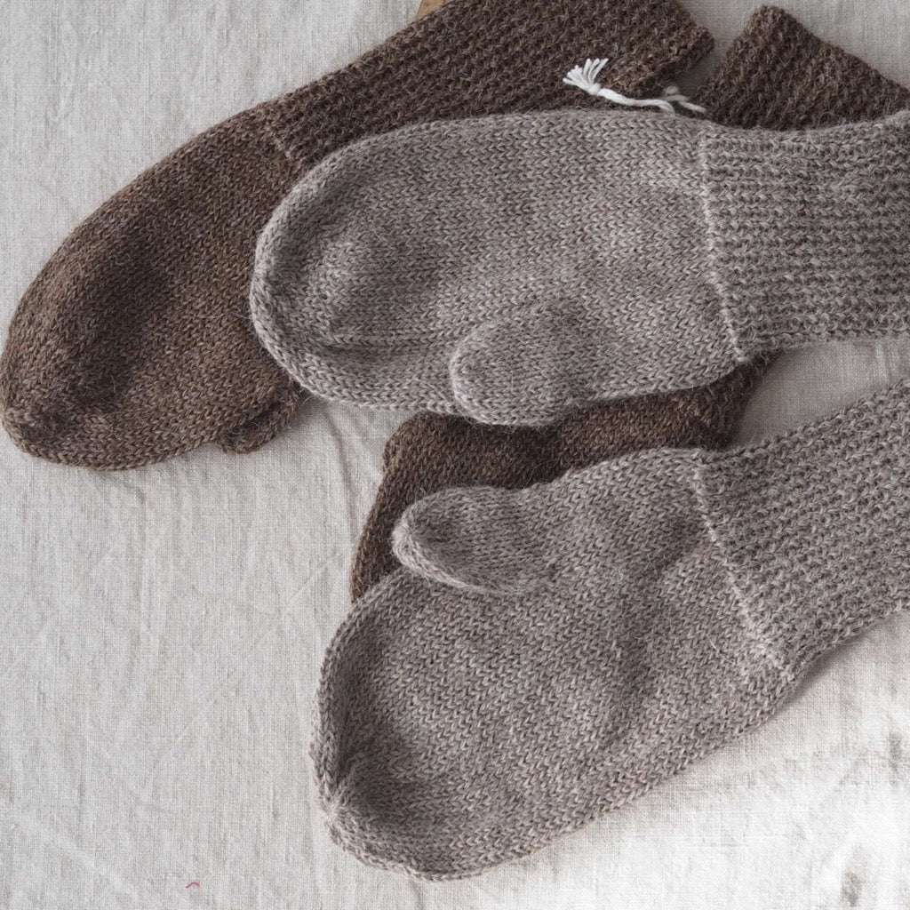Handschuhe aus Alpaka Wolle