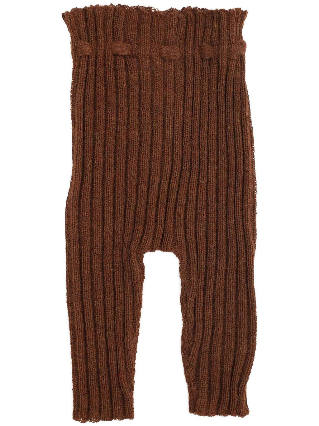 Strick-Leggings aus Alpakawolle rust