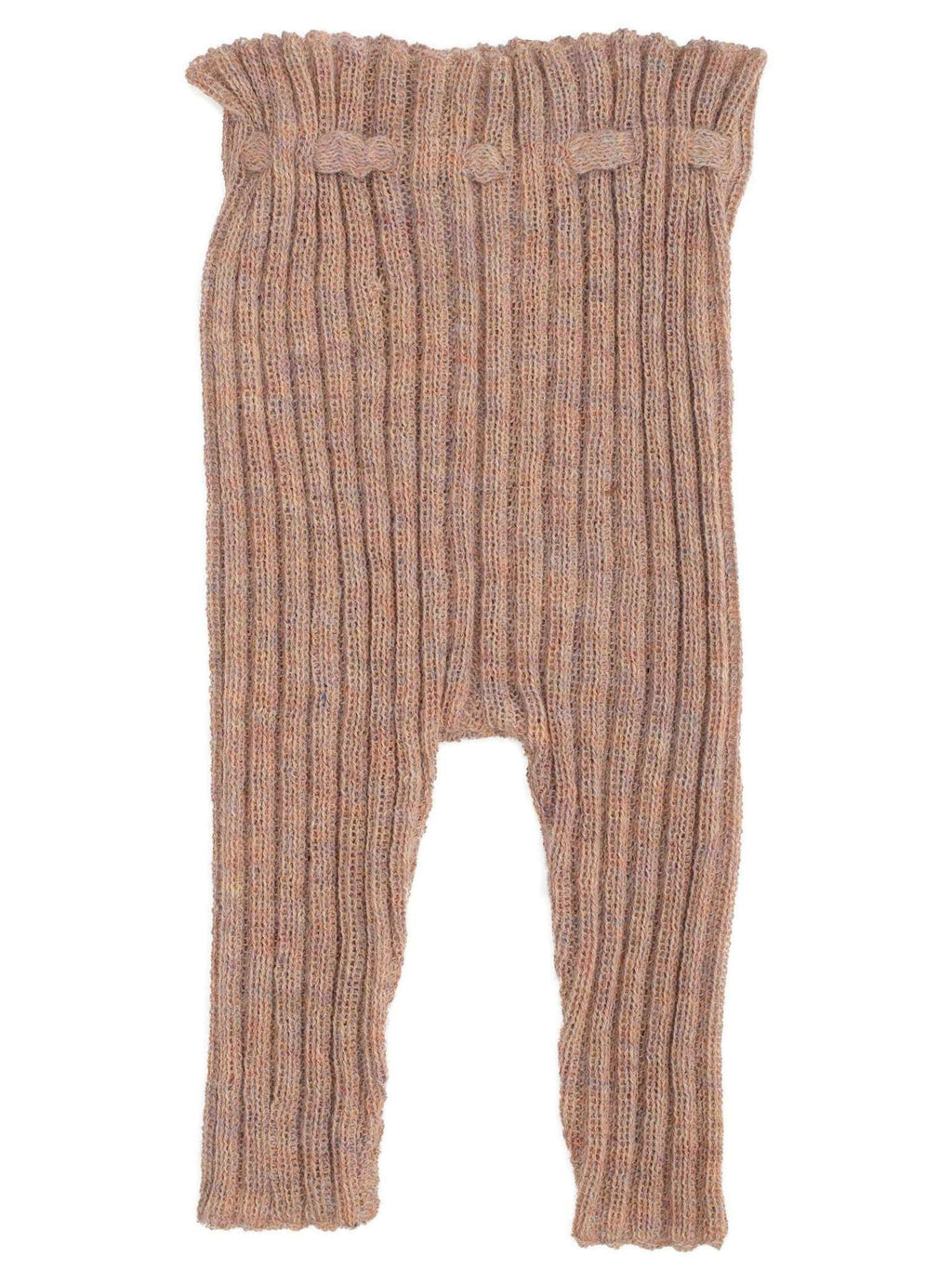 Strick-Leggings aus Alpakawolle sorbet