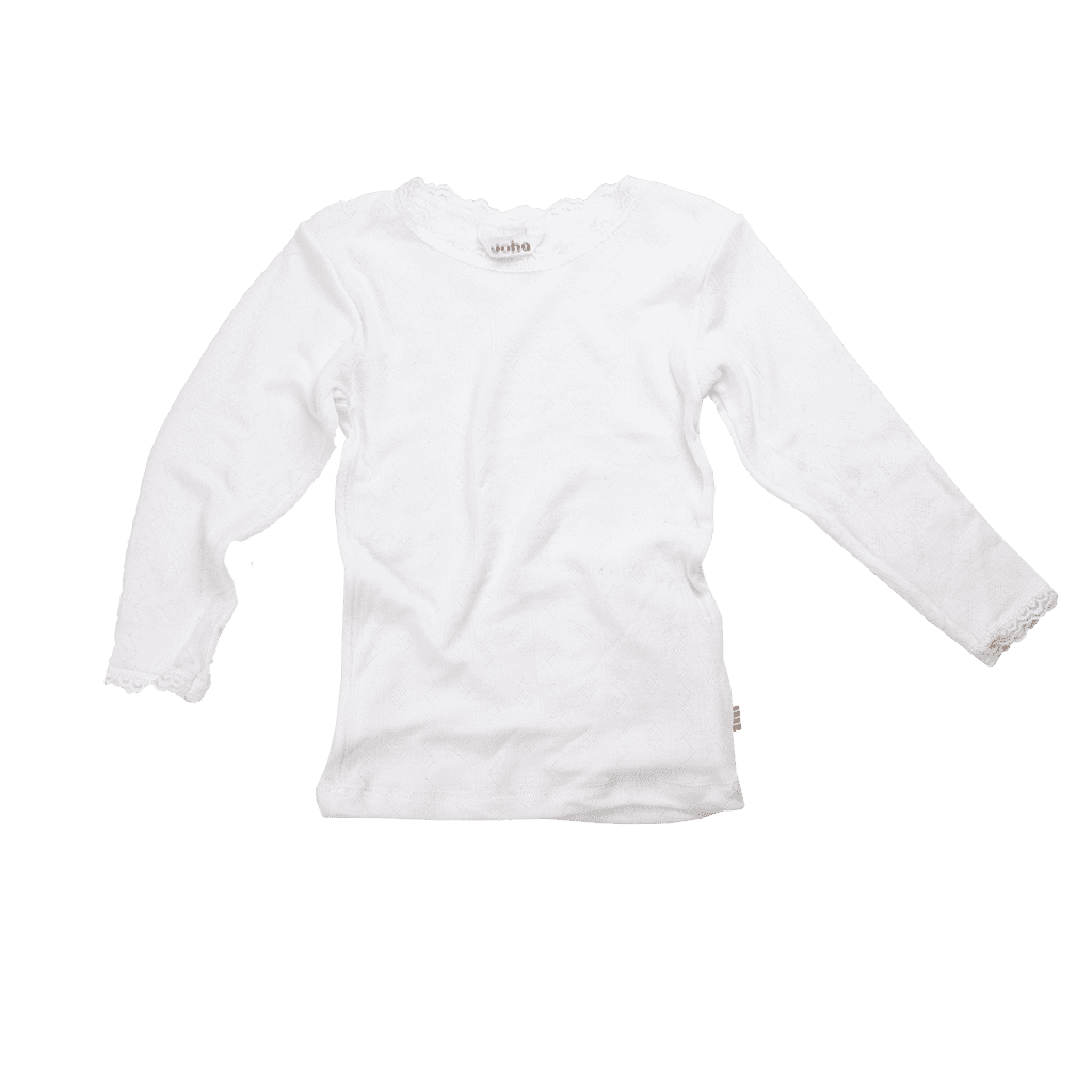 Shirt aus Wolle & Seide mit Rüsschen