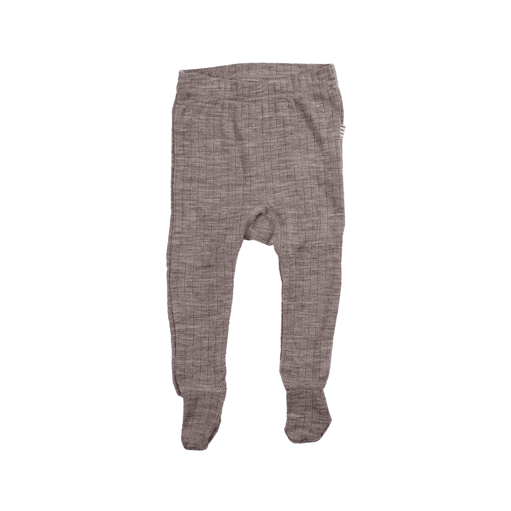 Leggings mit Füsschen aus Merinowolle