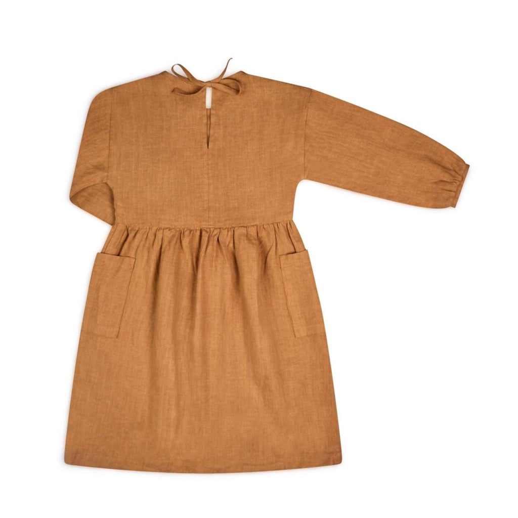 Natural Dress aus Leinen cinnamon