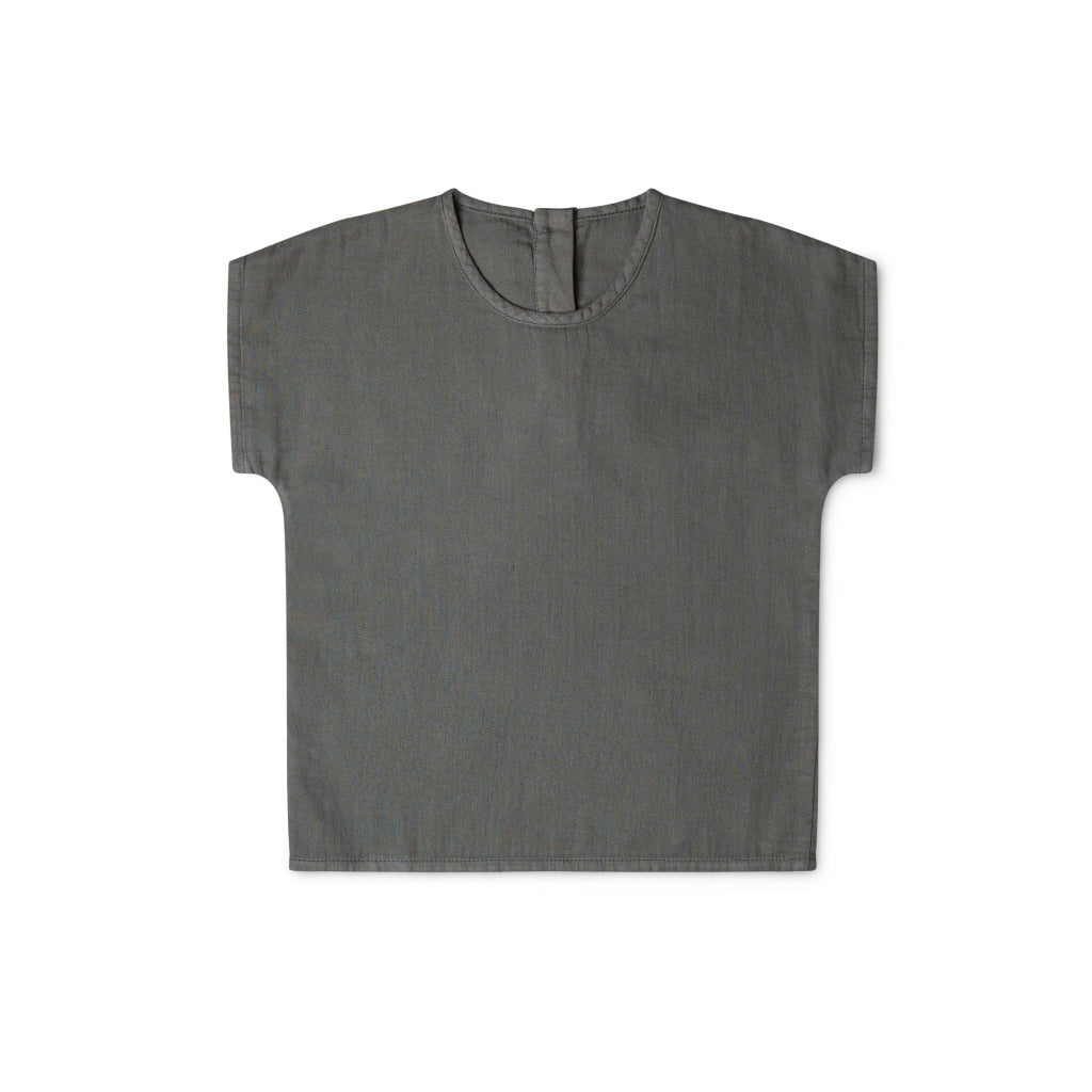 T-Shirt Arlo aus Leinen slate blue