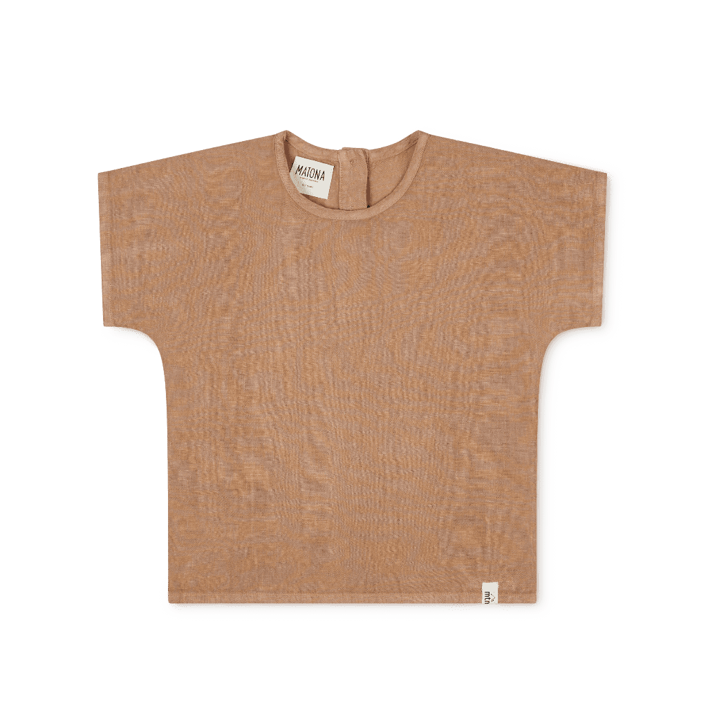 T-Shirt Arlo aus Leinen tan