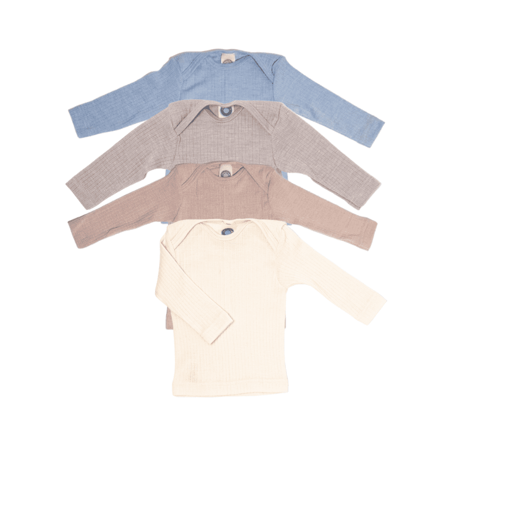 Babyschlupfshirt aus Wolle/Seide