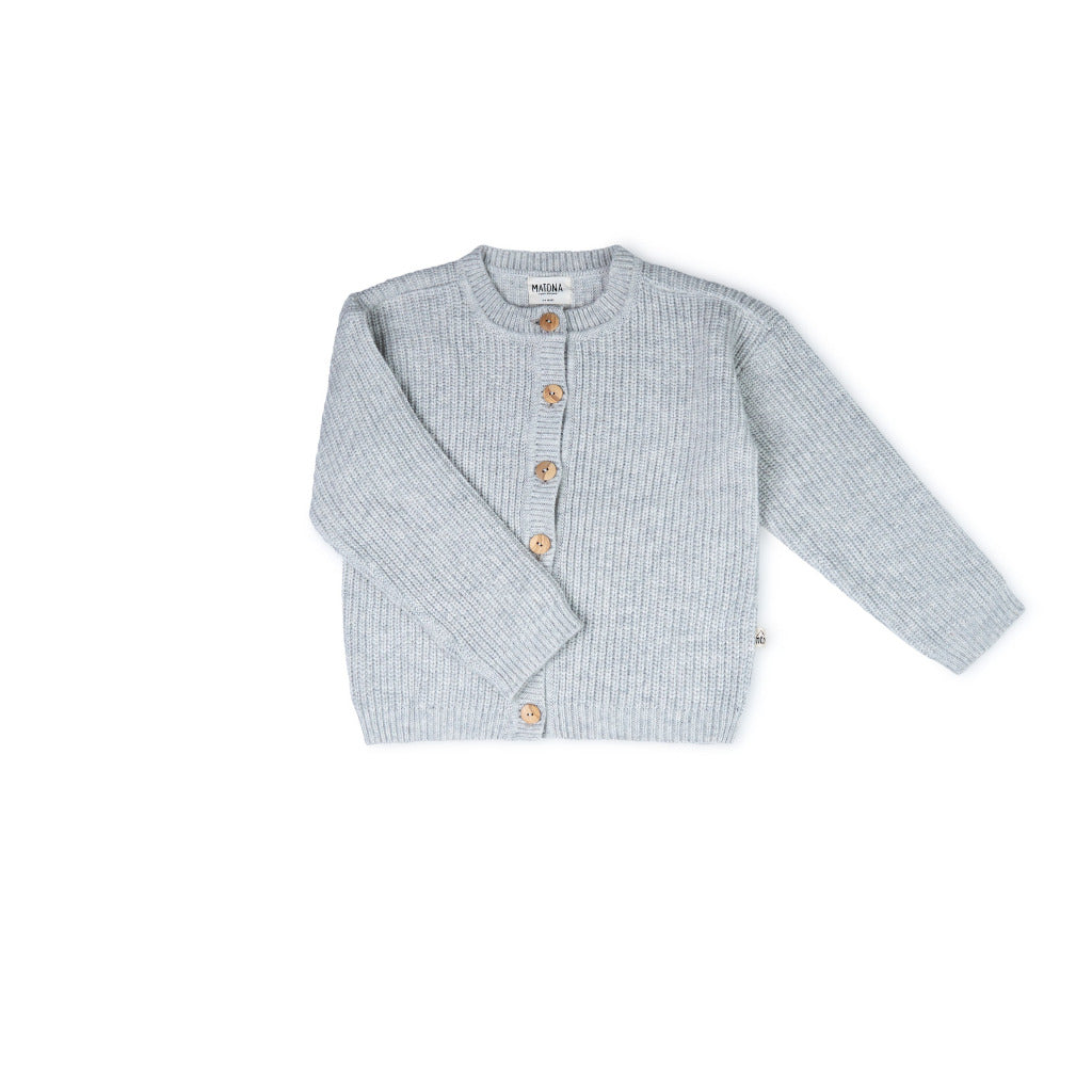 Cardigan Nico aus recycelter Wolle Birch