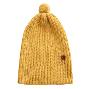 Pompon Mütze aus Alpakawolle