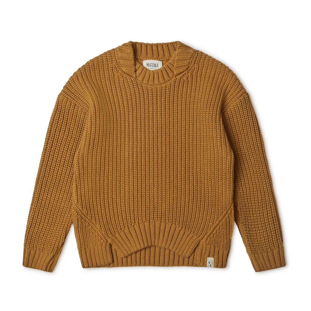 Sweater Sia aus Bio-Baumwolle mustard